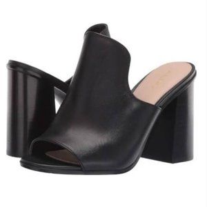Aldo Legossa Leather Block Heel Mule - Black